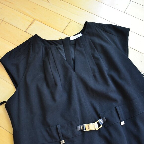 Calvin Klein Cap Sleeve Shift Dress Fits XL or XXL - Picture 2 of 12